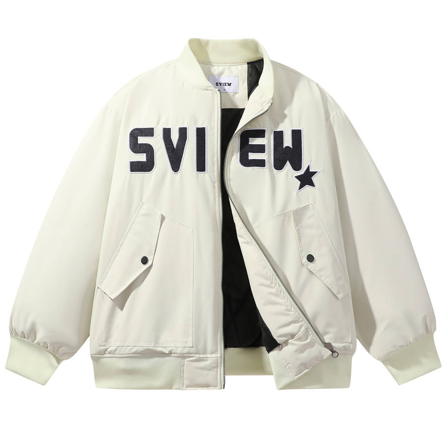 S.view S.view Puffer Jackets Unisex Baseball Collar Thickened Puffer Jacket