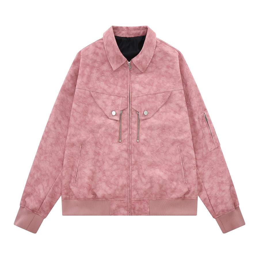Duamin Duamin Jackets Unisex Pink Lapel Moderate Other