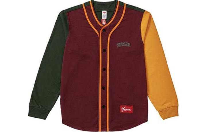 Supreme Supreme Color Blocked Baseball Top