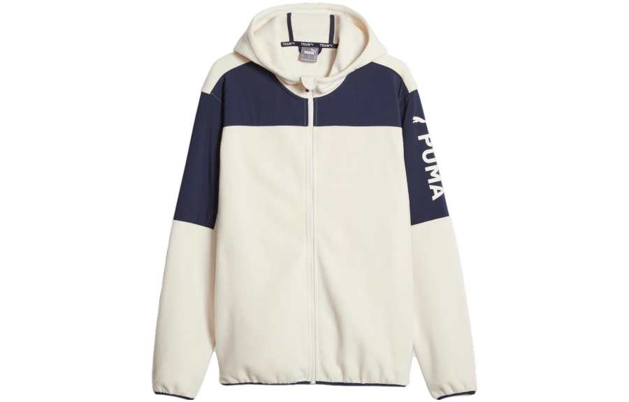 PUMA FIT Jackets Men's White Blue Hooded Moderate Other