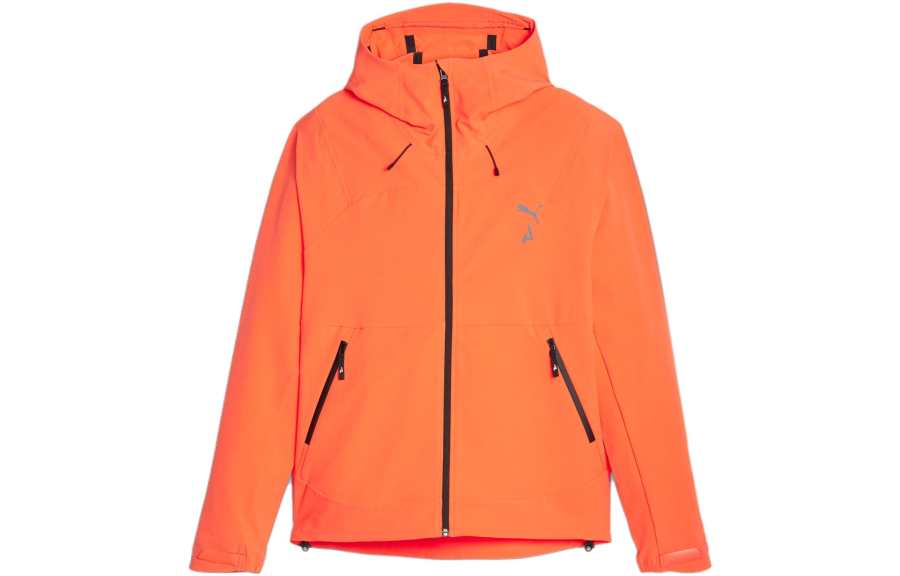 PUMA Jackets Men's Orange Hooded Moderate Other