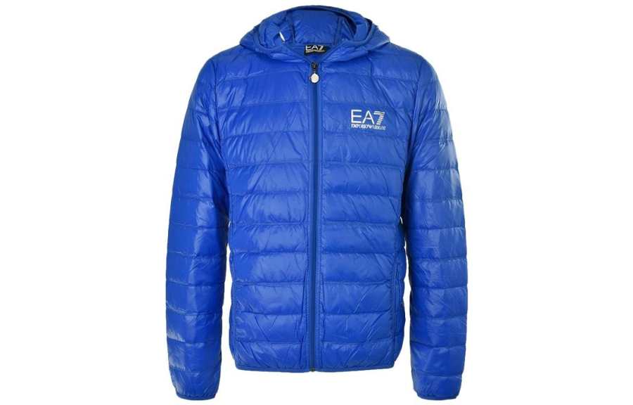 EMPORIO ARMANI Down Jacket Men's Royal Blue