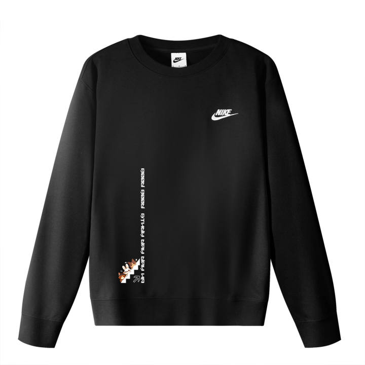 Nike Nike Sweatshirts Unisex Black Crew Neck Moderate Regular
