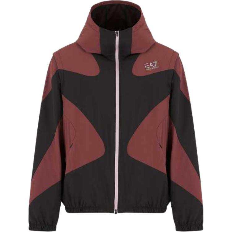 EMPORIO ARMANI EA7 FW24 Jackets & Coats Men's Burgundy