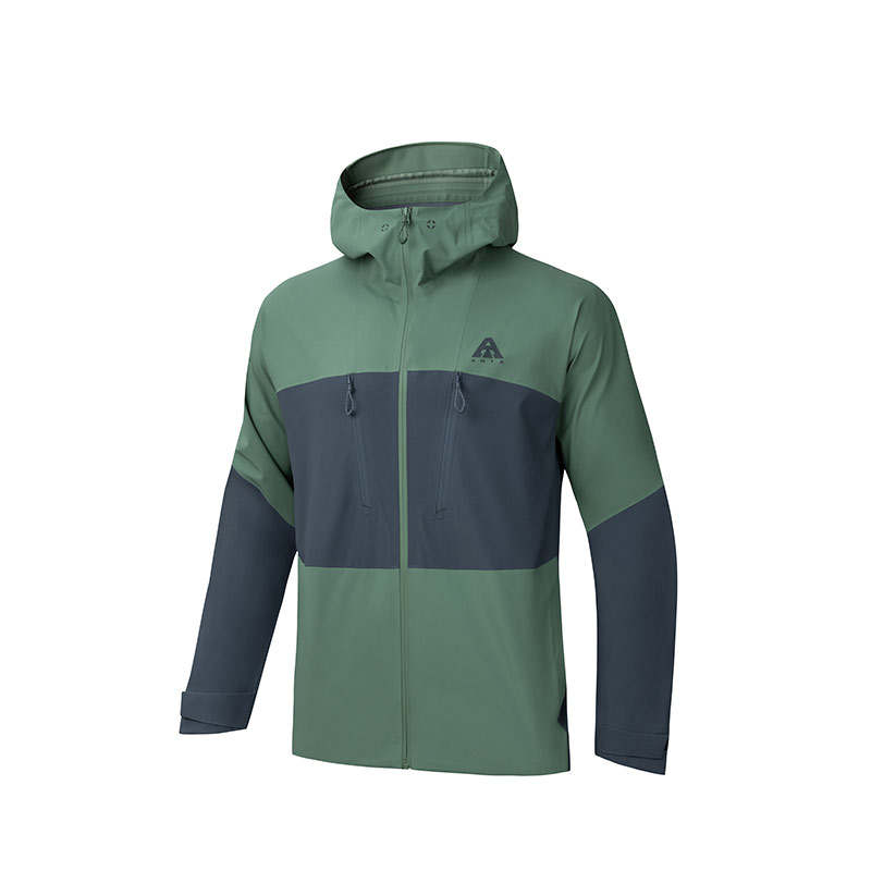 Anta Windbreaker Jacket Men's Green Gray