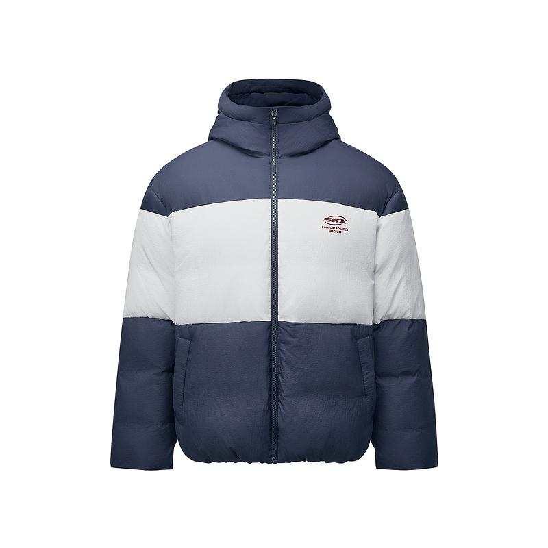 Skechers Sports League Collection Down Jacket Men's Navy Blue