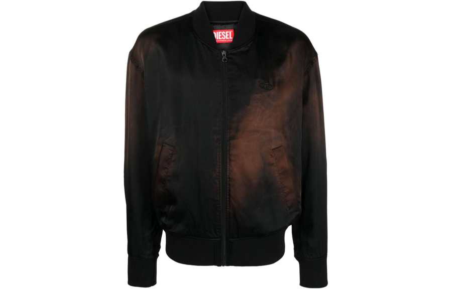 DIESEL DIESEL Jackets Men's Black Stand Collar Moderate Other