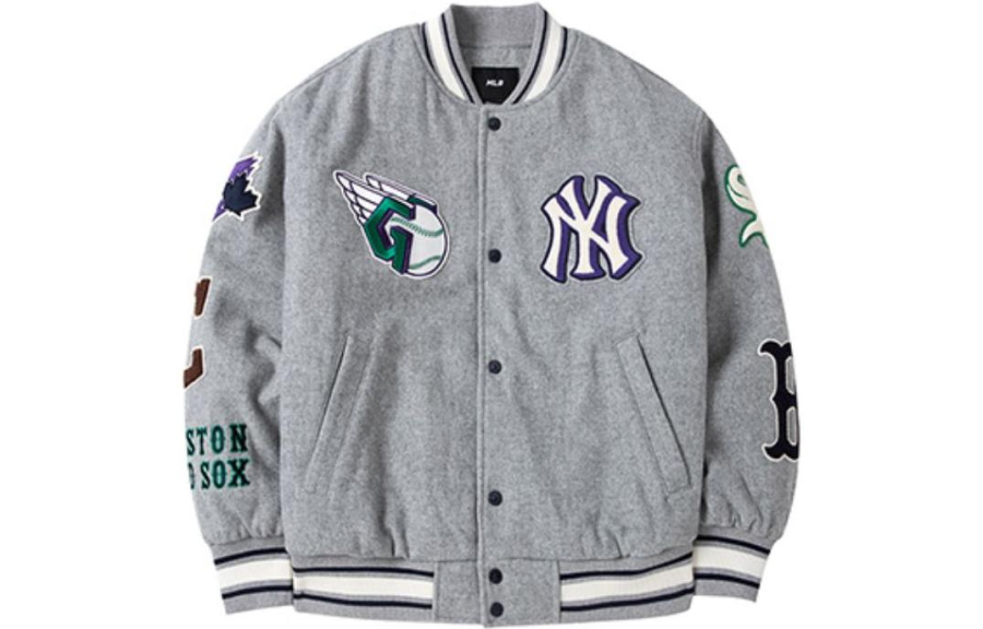 MLB MLB Baseball Jacket Unisex Gray
