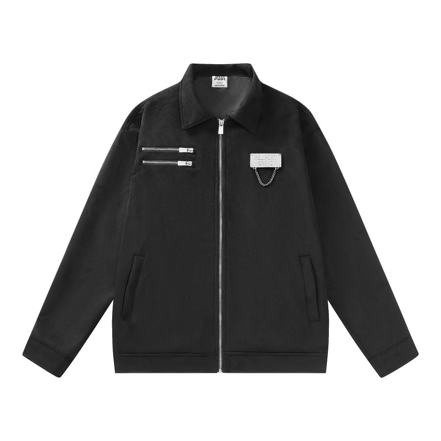 HELIPORT HELIPORT Jackets Unisex Black Lapel Moderate Instructor