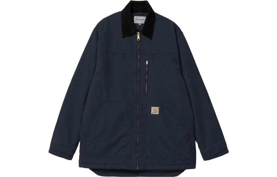 Carhartt WIP Jackets Men's Marine Blue Square Collar Moderate Other