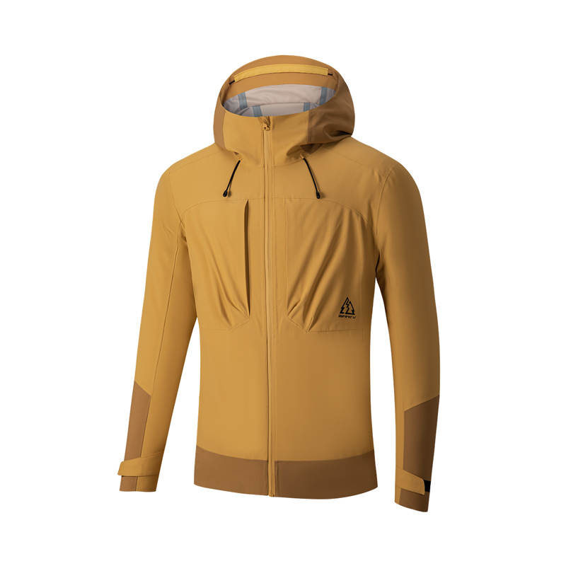 361° Waterproof And Breathable, Windproof, Abrasion Resistant Windbreaker Jacket Unisex Amber Yellow