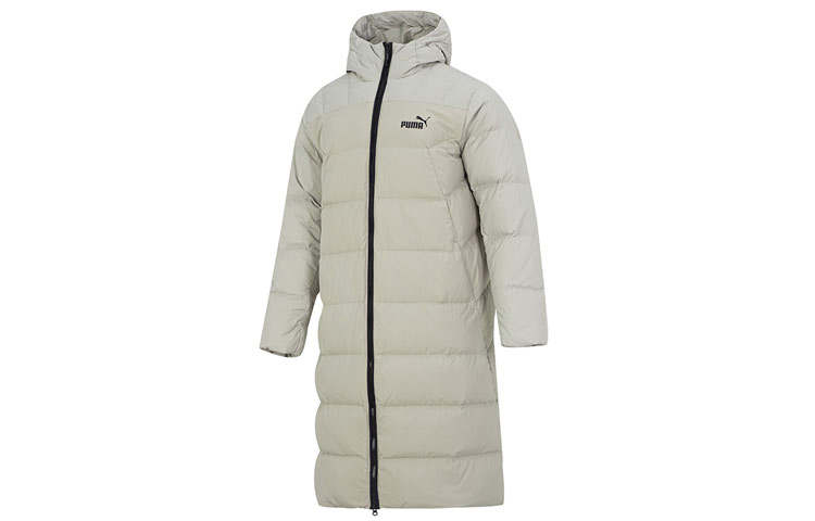 PUMA PUMA Down Jackets Men's Marble Gray Hooded Thickened Other