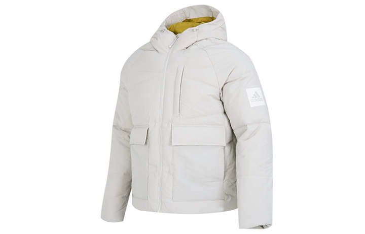 Adidas Adidas Down Jackets Men's Gray Hooded Moderate Other