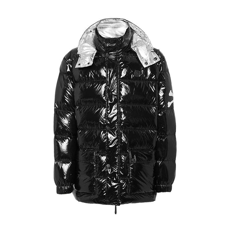 Philipp Plein skull-print detachable-hood padded coat