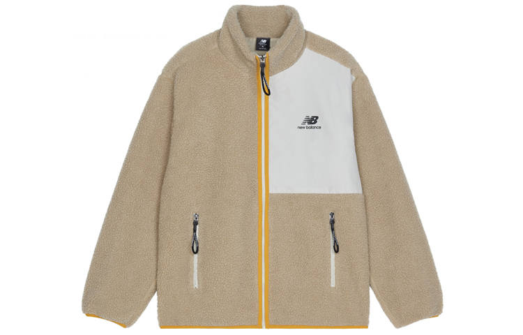 New Balance New Balance Velvet Jackets Unisex Khaki Stand Collar Moderate
