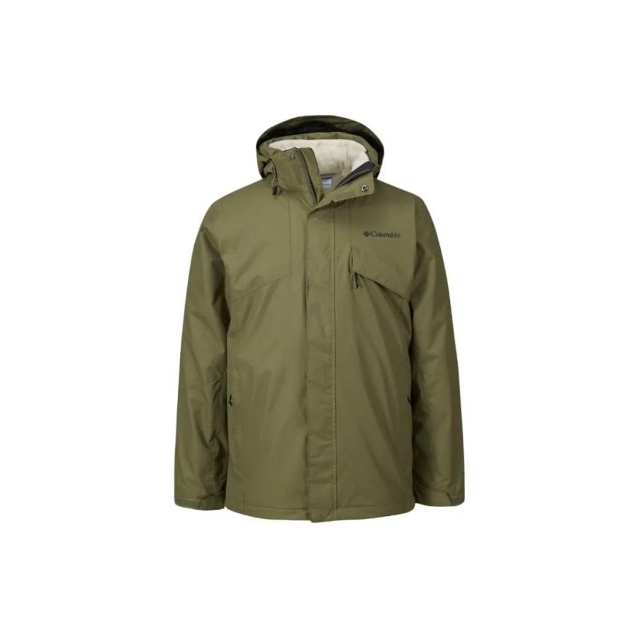 Columbia Waterproof And Windproof To Keep Warm Windbreaker Jacket Men's Stone Green