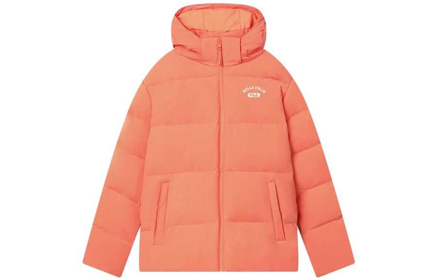 FILA Jackets Unisex Sun Orange Hooded Moderate Other