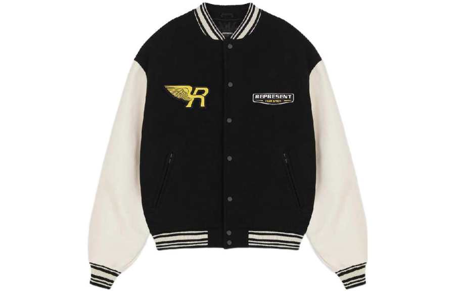 REPRESENT REPRESENT FW22 Baseball Jacket Unisex Black