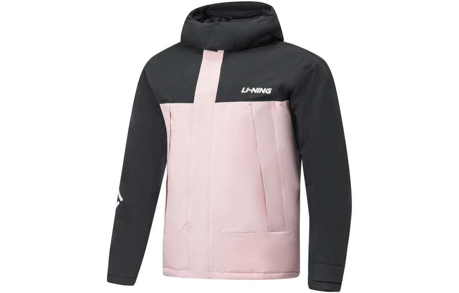 Li-Ning Li Ning Hot Pots Down Collection Down Jacket Men's Light Blush Pink/Black