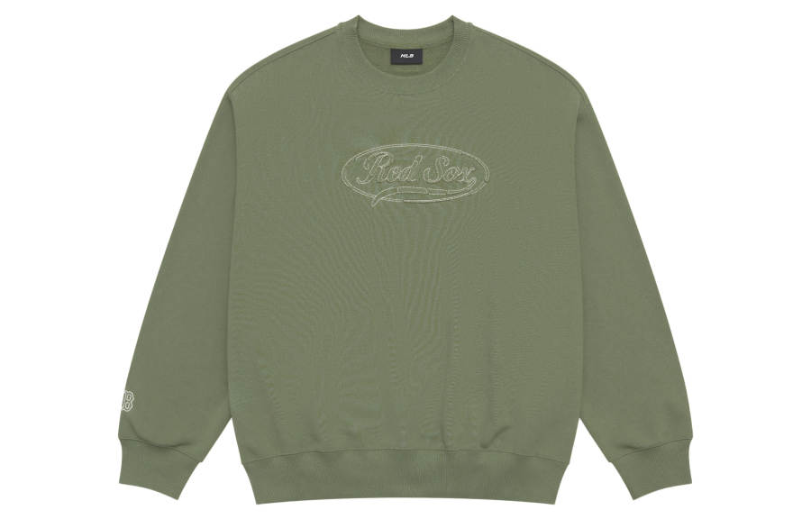 MLB Preppy Style Collection Boston Red Sox SS25 Sweatshirt Unisex Green