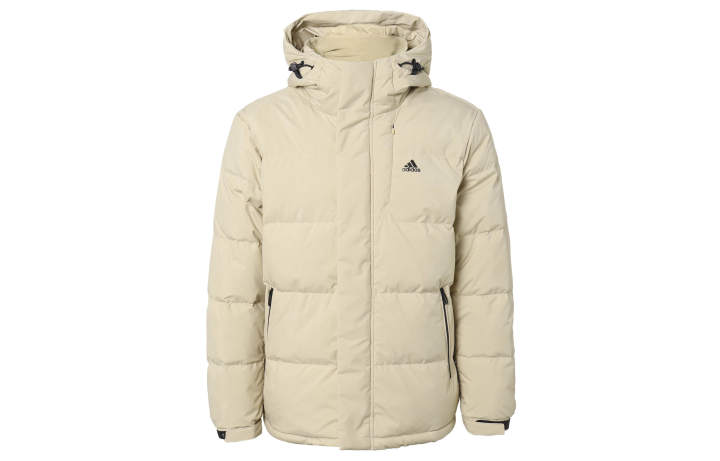 Adidas Adidas Down Jackets Men's Ecru Hooded Moderate Other