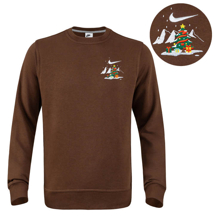 Nike Nike Sweatshirts Unisex Cocoa Crew Neck Moderate