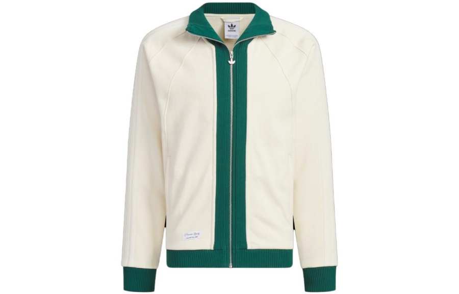 adidas originals X Notitle FW23 Spliced Contrast Zip-Up Jacket White