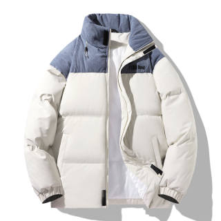 FIDO DIDO Puffer Jackets Unisex Stand Collar Thickened