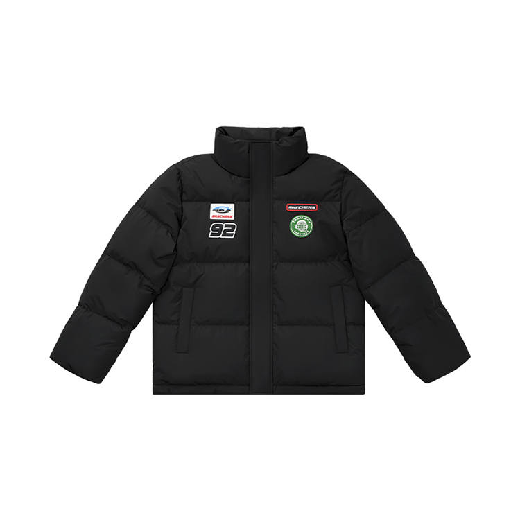 Skechers Sports League Collection Down Jacket Men's Carbon Black