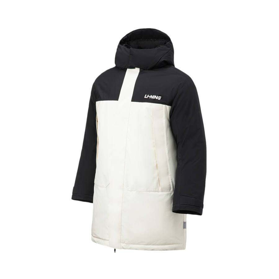 Li-Ning Li Ning Hot Pots Down Collection Fitness Collection Down Jacket Unisex Vanilla White/Black