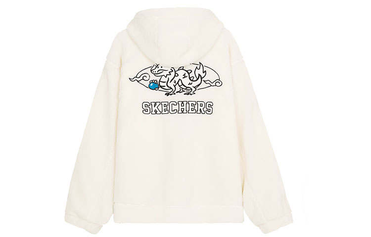 Skechers New Year Velvet feel Coat Unisex Butter Ecru