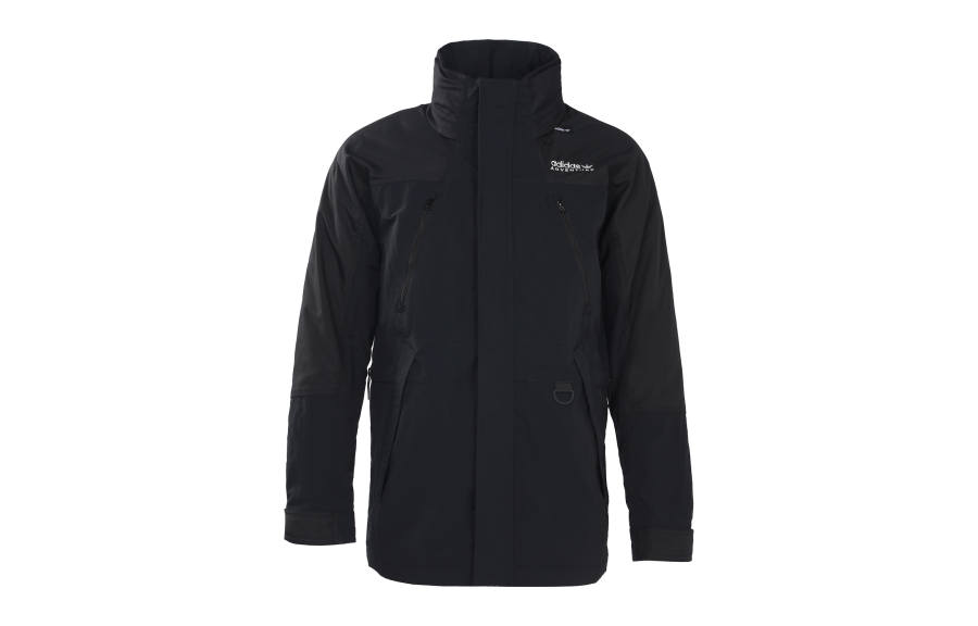 Adidas Originals Down Jackets Men's Black Stand Collar Moderate Other