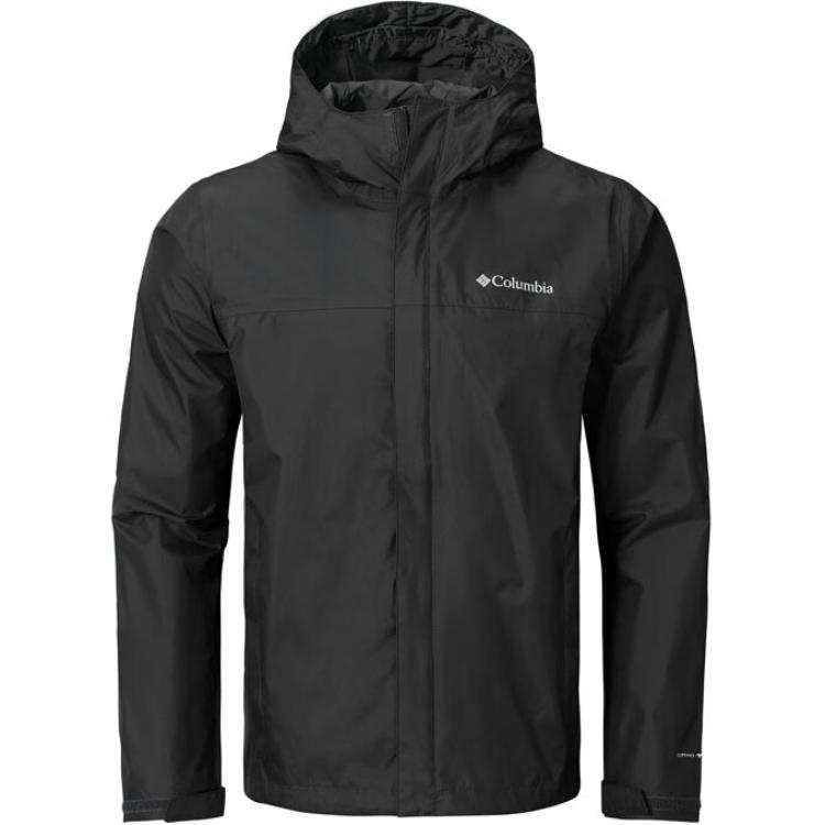 Columbia Hiking Breathable, Abrasion Resistant, Waterproof, And Windproof Thermal Windbreaker Jacket Men's Black
