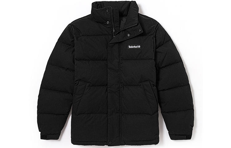 Timberland Timberland Down Jackets Men's Black Stand Collar Thickened