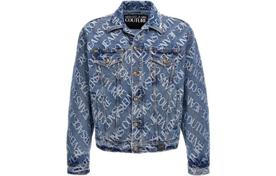 VERSACE JEANS COUTURE Jackets & Coats Men's Blue