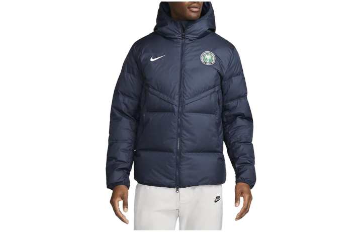 Nike Nike Down Jackets Men's Obsidian Color Hooded Moderate Other