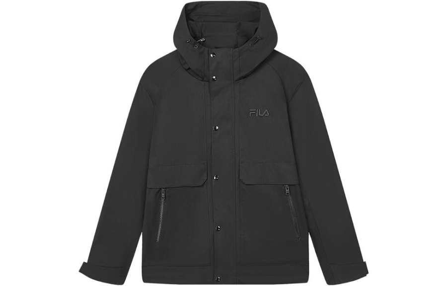 FILA X THE MET Jackets Men's Black Hooded Moderate Other