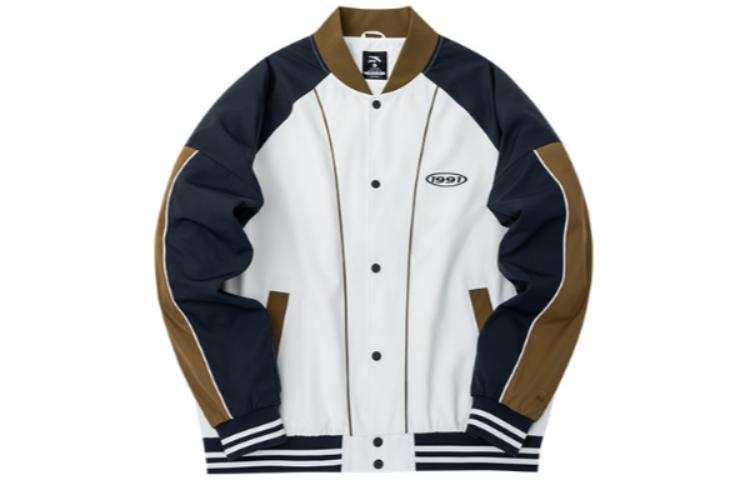 Anta Life Collection Baseball Jacket Men's White