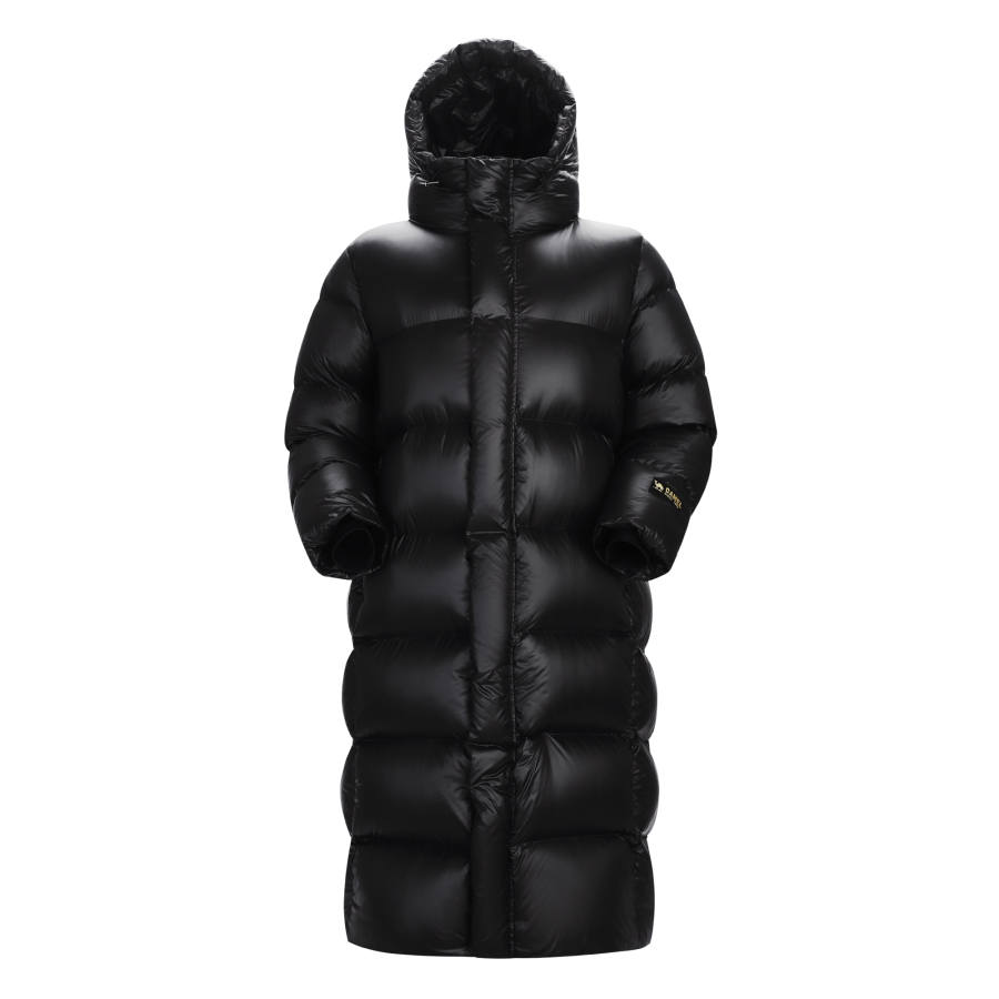 CAMEL CAMEL Black Logo Collection Down Jackets Unisex Black Hooded Thickened Other