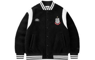 Umbro 6 Pendants All The Best Collection Velvet Jackets Unisex Gaze Black Stand Collar Thickened