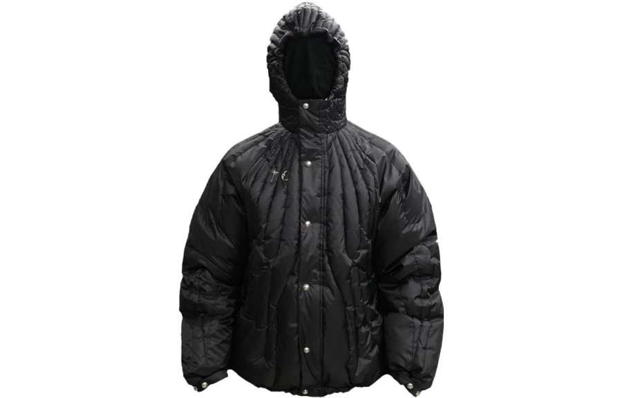THUG CLUB Down Jackets Unisex Black Hooded Moderate Other