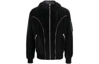 VERSACE Zip Detailed Hooded Puffer Jacket