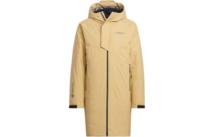 Adidas Adidas Down Jackets Men's Khaki Hooded Moderate Detachable