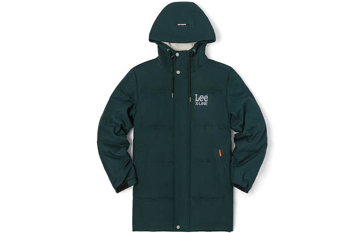 Lee Lee Down Jackets Men's Pine Green Hooded Moderate Other