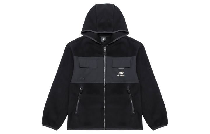 New Balance New Balance Velvet Jackets Men's Black Hooded Moderate
