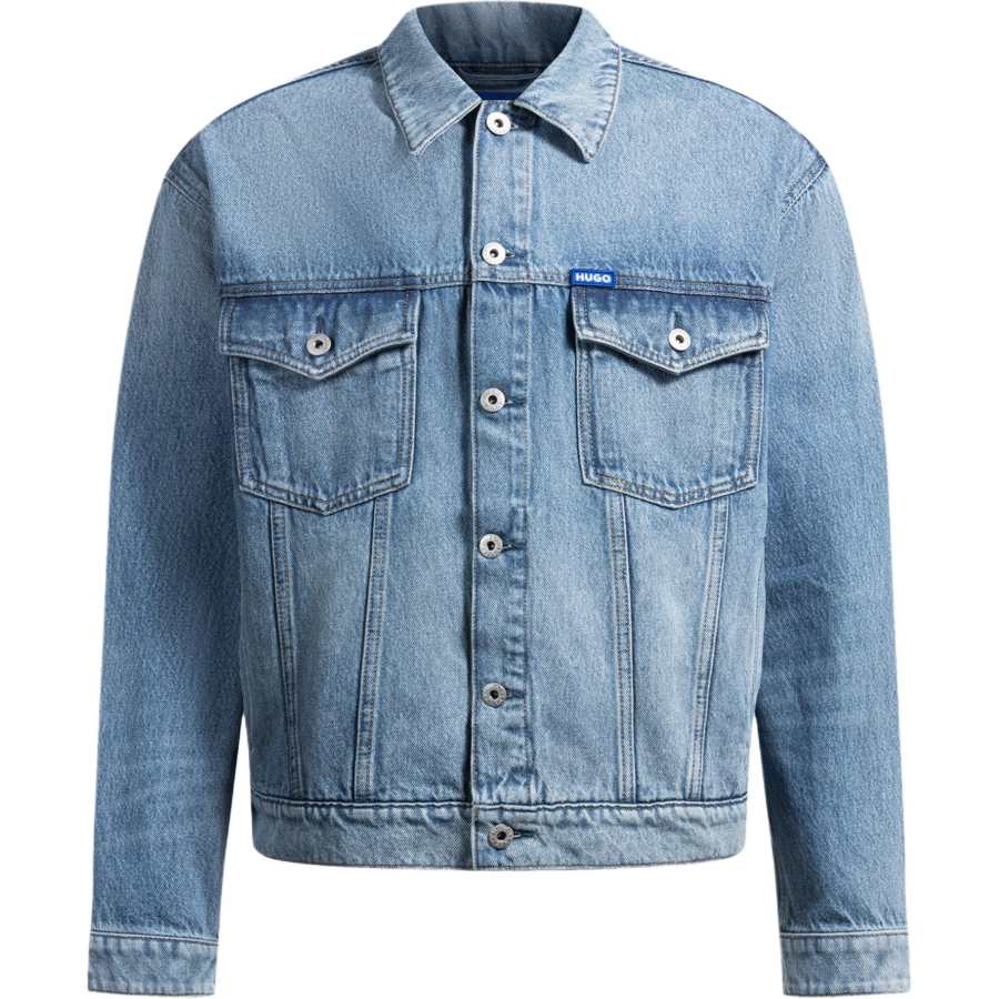 HUGO BOSS HUGO BOSS FW24 Denim Jacket Men's Light Blue