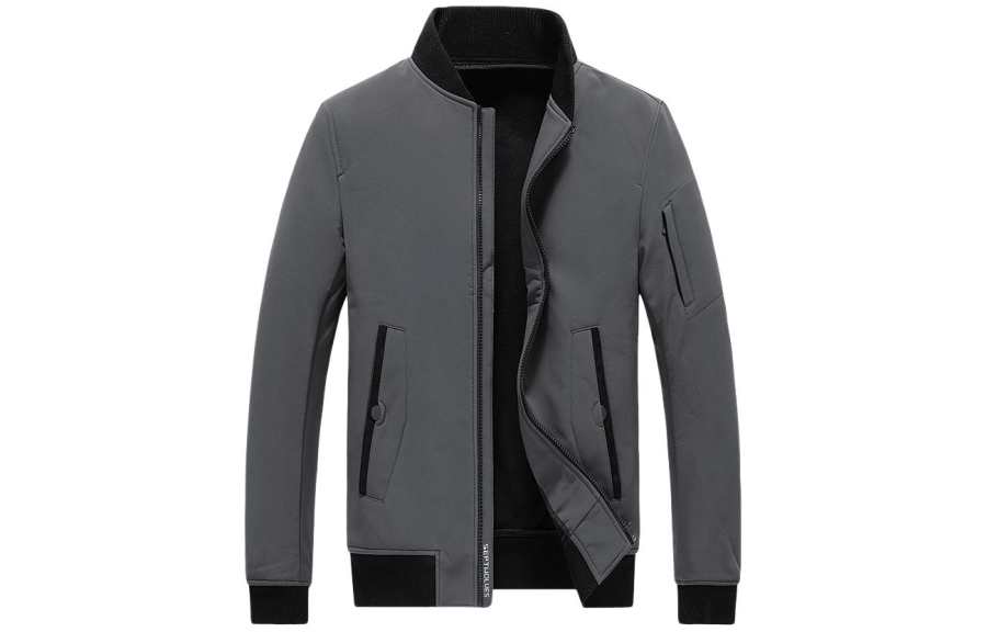 SEPTWOLVES SEPTWOLVES Baseball Jacket Men's Blue Gray