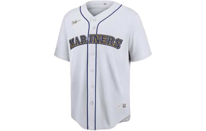 Nike Nike MLB Collaboration Seattle Mariners Edgar Martinez Baseball Jacket Seattle Mariners Men's White