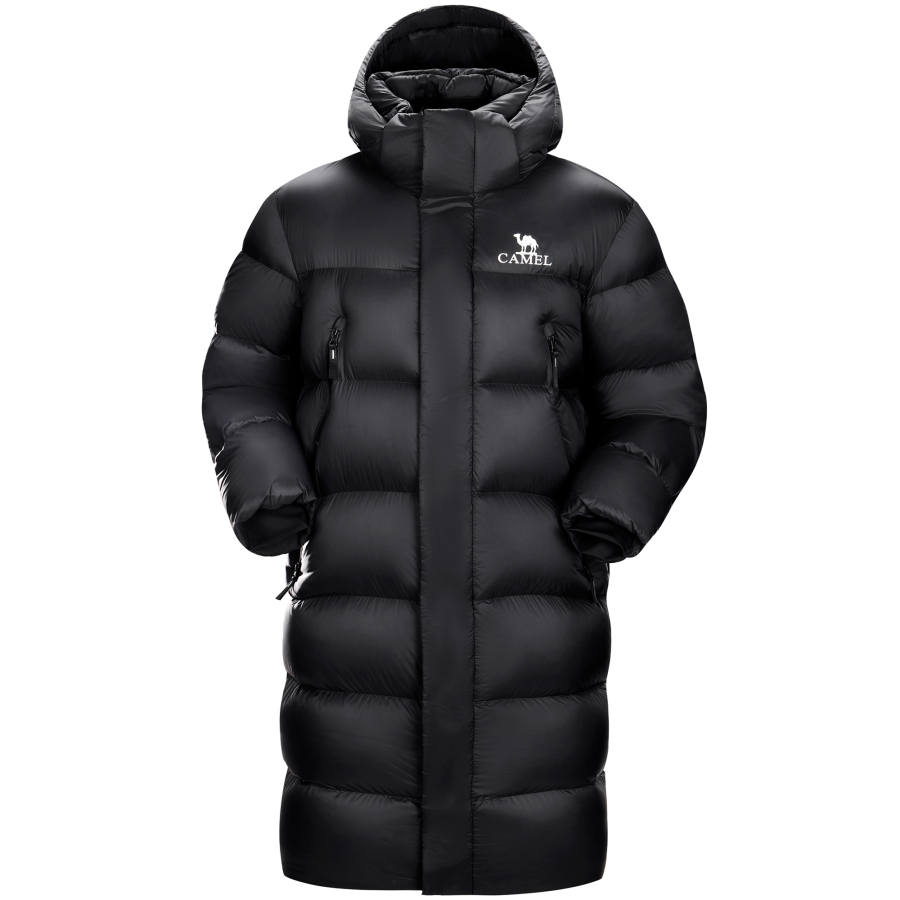 CAMEL CAMEL Warm Fleece Collection Down Jacket Unisex Phantom Black