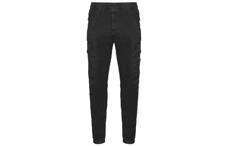 STONE ISLAND Cargo Pants Men's Black Moderate